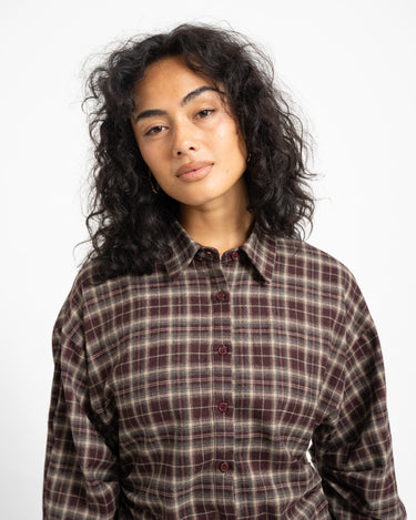 TILTIL Vera Checkered Blouse Bruin - Things I Like Things I Love