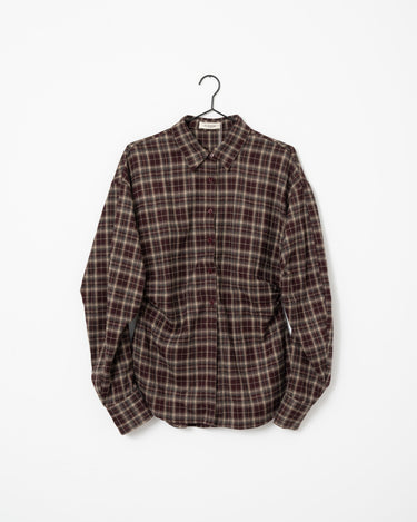 TILTIL Vera Checkered Blouse Bruin - Things I Like Things I Love