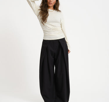 TILTIL Wide Lela Pantalon Black - Things I Like Things I Love