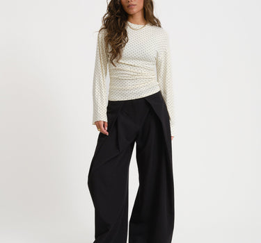 TILTIL Wide Lela Pantalon Black - Things I Like Things I Love