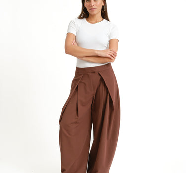 TILTIL Wide Lela Pantalon Bruin - Things I Like Things I Love