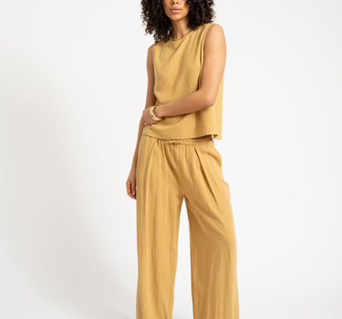 TILTIL Wide Lyna Trousers Yellow - Things I Like Things I Love