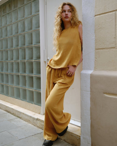 TILTIL Wide Lyna Trousers Yellow - Things I Like Things I Love