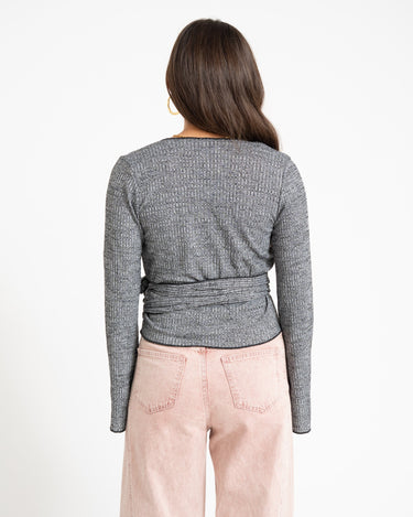 TILTIL Willy Wrap Flare Grey Melange - Things I Like Things I Love