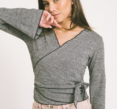 TILTIL Willy Wrap Flare Grey Melange - Things I Like Things I Love