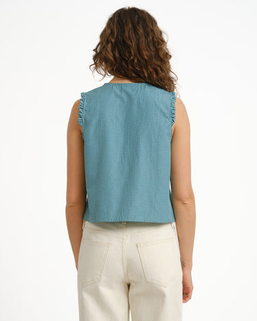 TILTIL Yana Sleeveless Blouse Green - Things I Like Things I Love