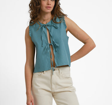 TILTIL Yana Sleeveless Blouse Green - Things I Like Things I Love