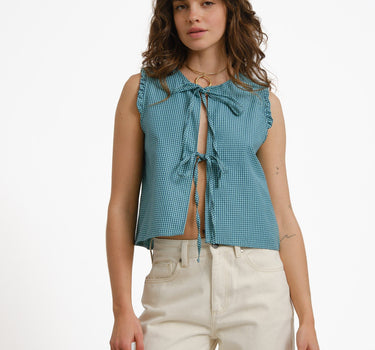 TILTIL Yana Sleeveless Blouse Green - Things I Like Things I Love