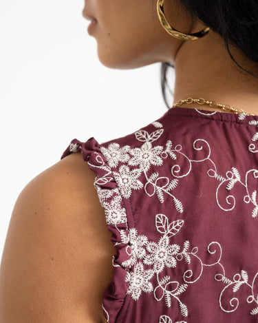 TILTIL Yana Sleeveless Blouse Purple - Things I Like Things I Love