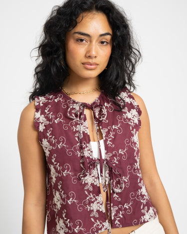 TILTIL Yana Sleeveless Blouse Purple - Things I Like Things I Love