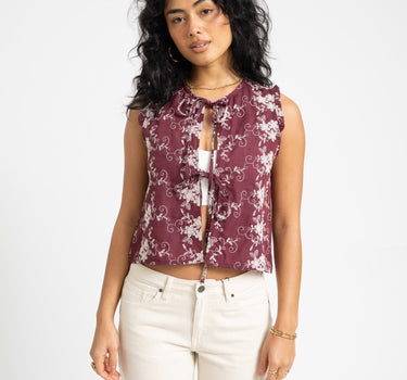 TILTIL Yana Sleeveless Blouse Purple - Things I Like Things I Love