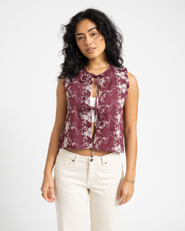 TILTIL Yana Sleeveless Blouse Purple - Things I Like Things I Love