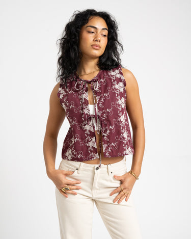 TILTIL Yana Sleeveless Blouse Purple - Things I Like Things I Love