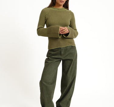TILTIL Yella Cable Jumper Green - Things I Like Things I Love