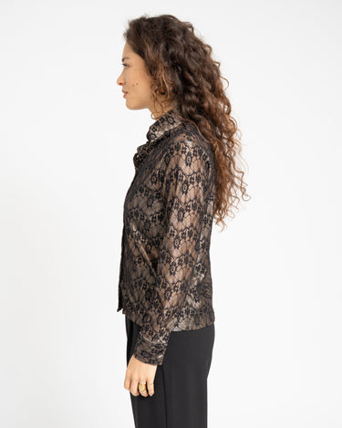 TILTIL Yennie Lace Blouse Black - Things I Like Things I Love