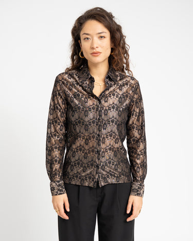 TILTIL Yennie Lace Blouse Black - Things I Like Things I Love