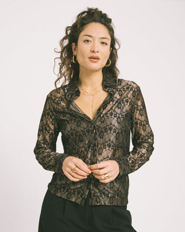 TILTIL Yennie Lace Blouse Black - Things I Like Things I Love