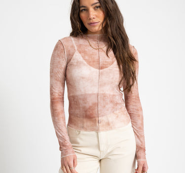 TILTIL Yole Seamed Mesh Longsleeve Sand - Things I Like Things I Love