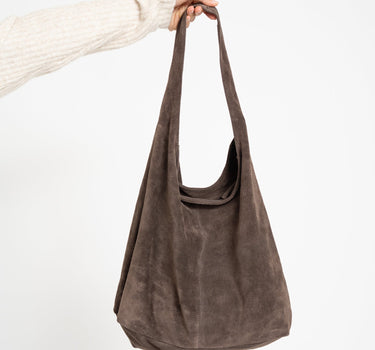 TILTIL Yuki Bag Dark Brown Suede - Things I Like Things I Love