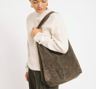 TILTIL Yuki Bag Dark Brown Suede - Things I Like Things I Love