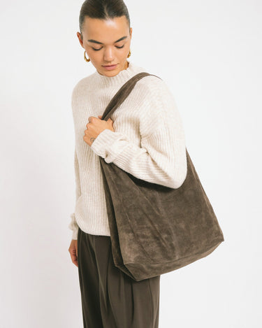 TILTIL Yuki Bag Dark Brown Suede - Things I Like Things I Love