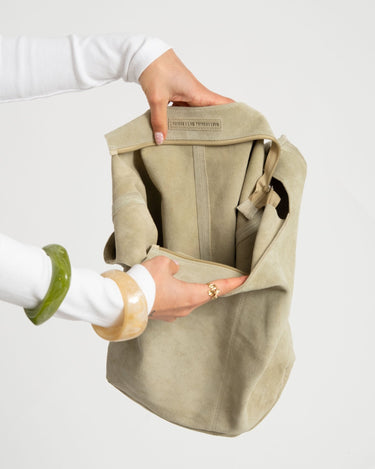 TILTIL Yuki Bag Suede Moss Green - Things I Like Things I Love