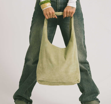 TILTIL Yuki Bag Suede Moss Green - Things I Like Things I Love