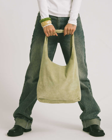 TILTIL Yuki Bag Suede Moss Green - Things I Like Things I Love