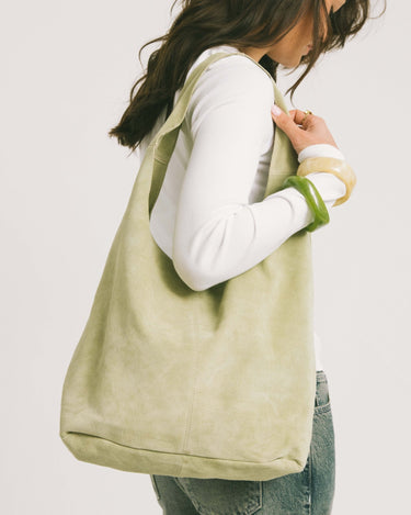 TILTIL Yuki Bag Suede Moss Green - Things I Like Things I Love