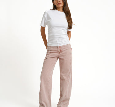 TILTIL Pleated Tammy Tee Wit