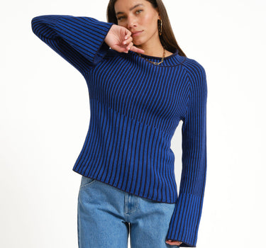 TILTIL Yella Cable Jumper Cobalt