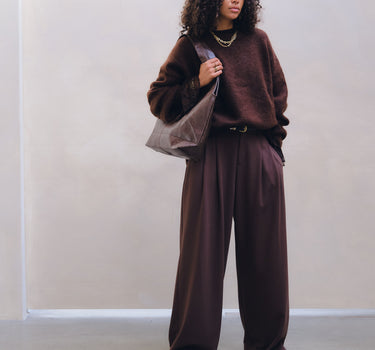 TILTIL Mulla Mohair Pullover Brown