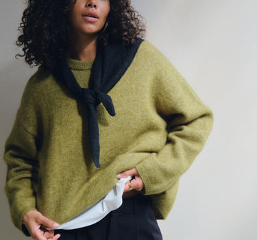 TILTIL Mulla Mohair Pullover Groen