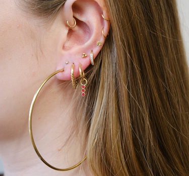 TILTIL Set van 2 Basic Hoop Oorbellen Goud