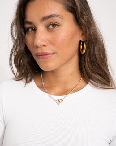 TILTL Statement Necklace Sid Silver&Gold - Things I Like Things I Love