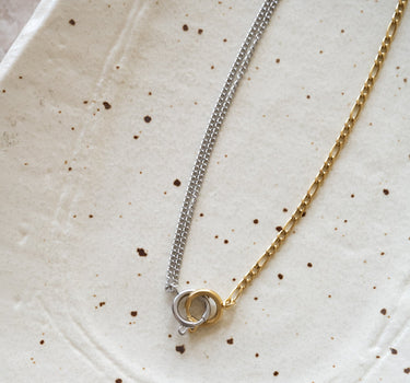 TILTL Statement Necklace Sid Silver&Gold - Things I Like Things I Love