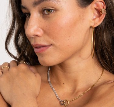 TILTL Statement Necklace Sid Silver&Gold - Things I Like Things I Love