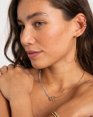 TILTL Statement Necklace Sid Silver&Gold - Things I Like Things I Love