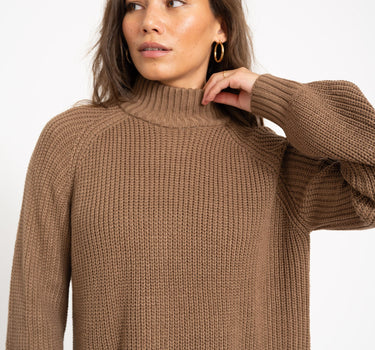 Timmy Knit Dress Brown - Things I Like Things I Love
