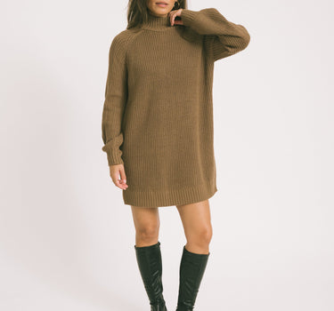 Timmy Knit Dress Brown - Things I Like Things I Love
