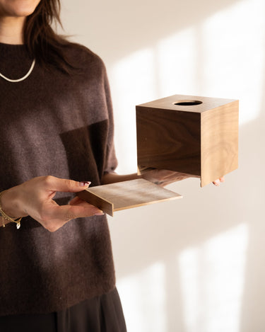 Tissue Box Walnut Brown - Things I Like Things I Love