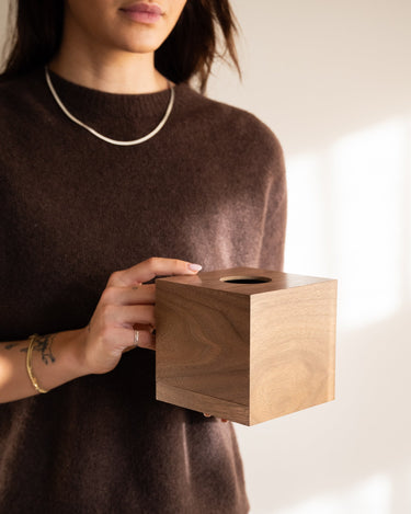 Tissue Box Walnut Brown - Things I Like Things I Love