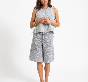 Tokyo Long Shorts Grey Denim - Things I Like Things I Love