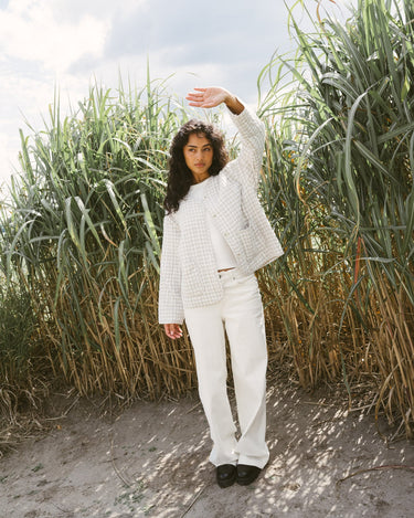 Tokyo Wide Jeans White Denim Off White - Things I Like Things I Love