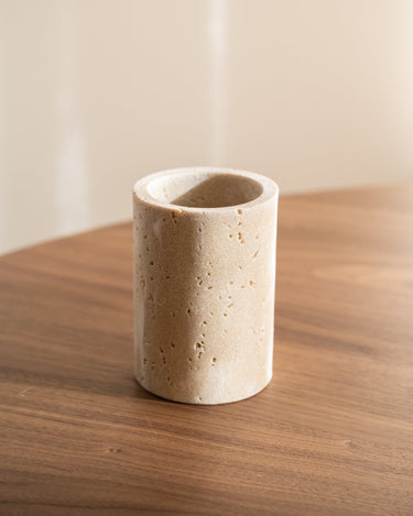 Toothbrush Holder Pearl Travertin Look - Things I Like Things I Love