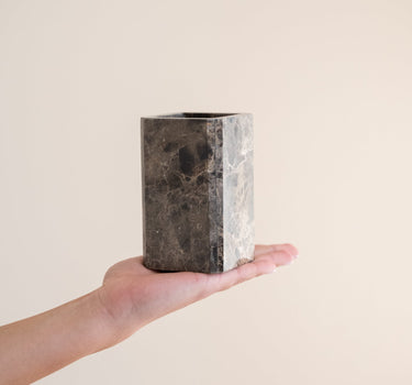 Toothbrush Holder Royal Marble Brown - Things I Like Things I Love