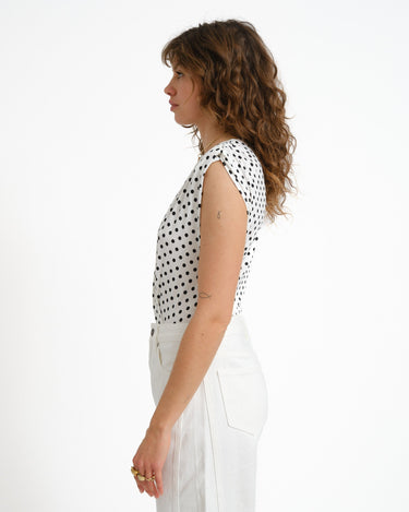 Top Romy Polka White - Things I Like Things I Love
