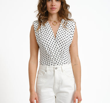 Top Romy Polka White - Things I Like Things I Love