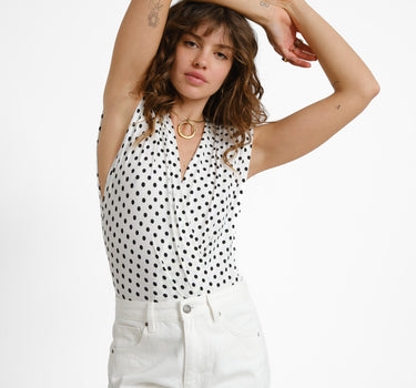 Top Romy Polka White - Things I Like Things I Love