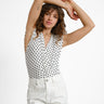 Top Romy Polka White - Things I Like Things I Love